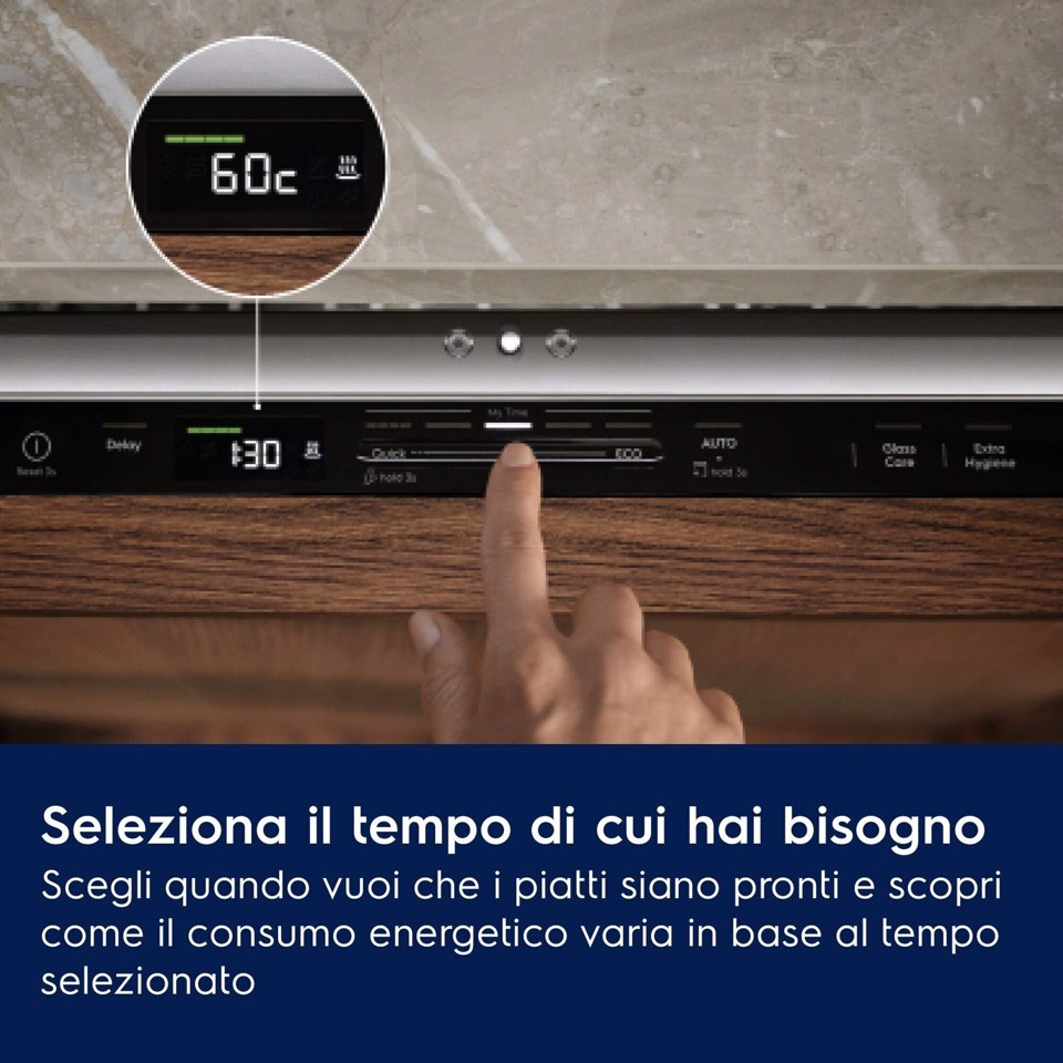 Electrolux Lavastoviglie Incasso 60 Cm - Int. Totale 14 Coperti Classe A 42 Dba MADE IN ITALY E72LA200P