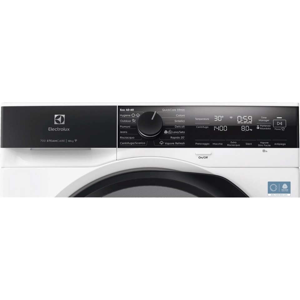 Electrolux Lavatrice Carica Frontale 10 Kg Classe A-40% 1400 Giri MADE IN ITALY EW7F410Y