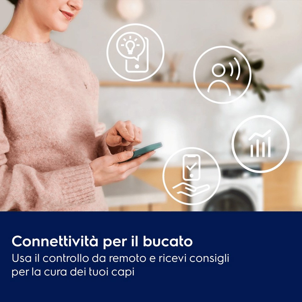 Electrolux Lavatrice Carica Frontale 10 Kg Classe A-40% 1400 Giri MADE IN ITALY EW7F410Y