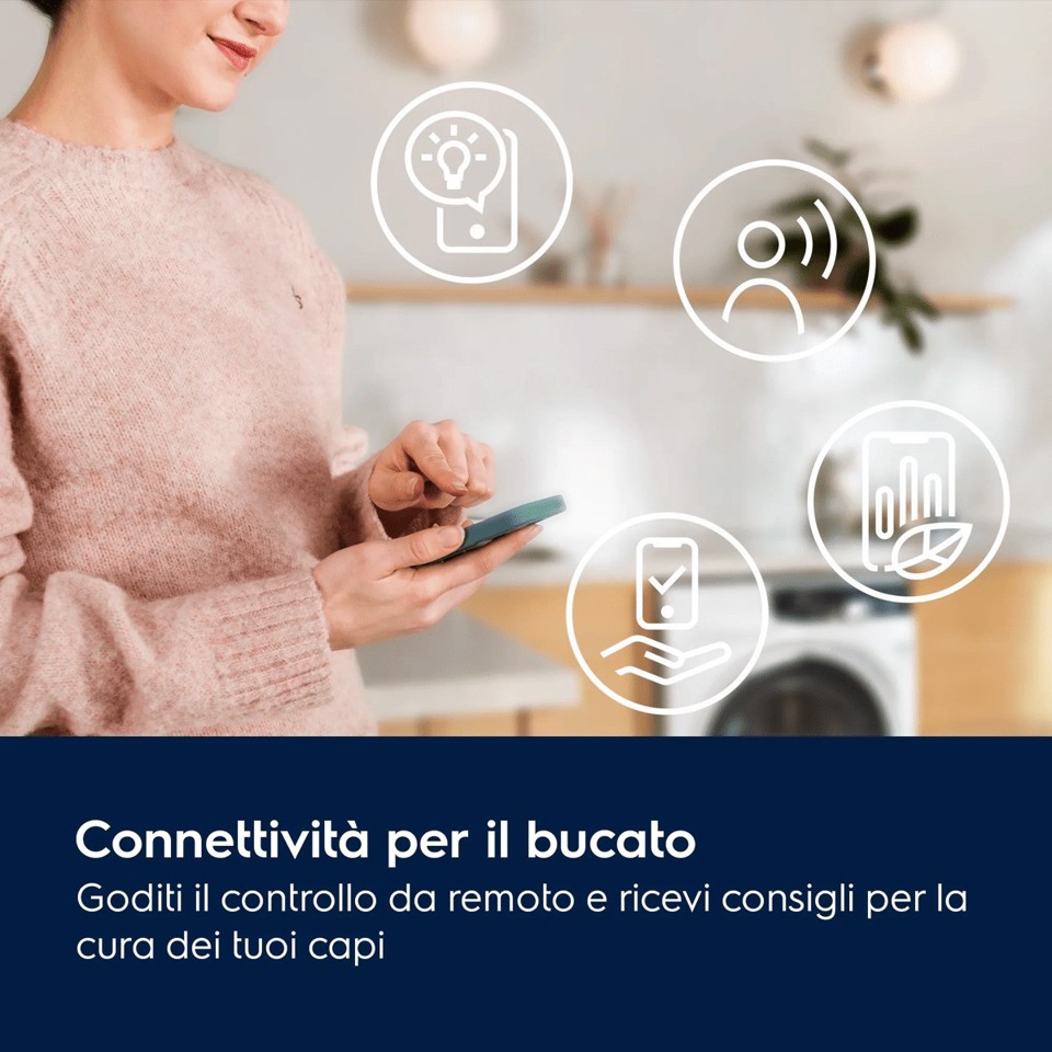 Electrolux Lavatrice Carica Frontale 10 Kg Classe A-40% 1400 Giri MADE IN ITALY EW7F510Y