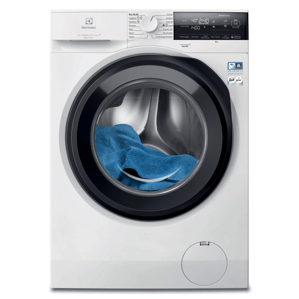Electrolux Lavatrice Carica Frontale 9 Kg Classe A 1400 Giri EW6F39GQ MADE IN EUROPE