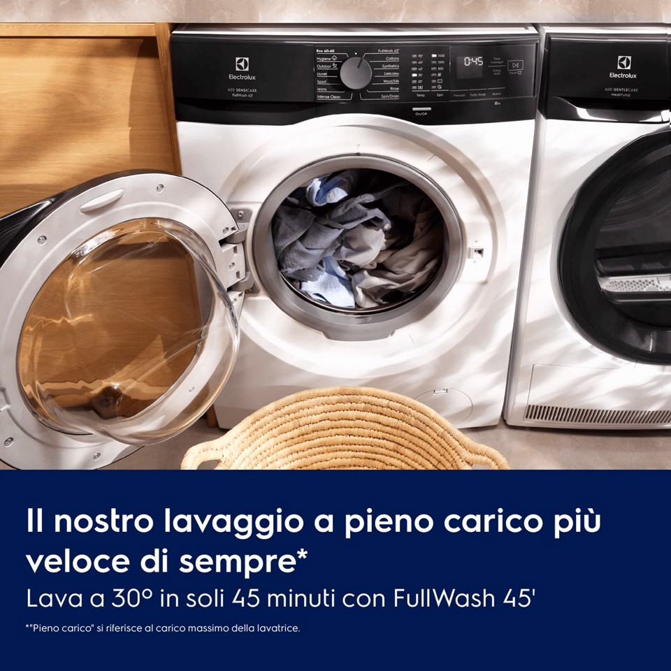 Electrolux Lavatrice Carica Frontale 9 Kg Classe A 1400 Giri EW6FZ19 MADE IN EUROPE