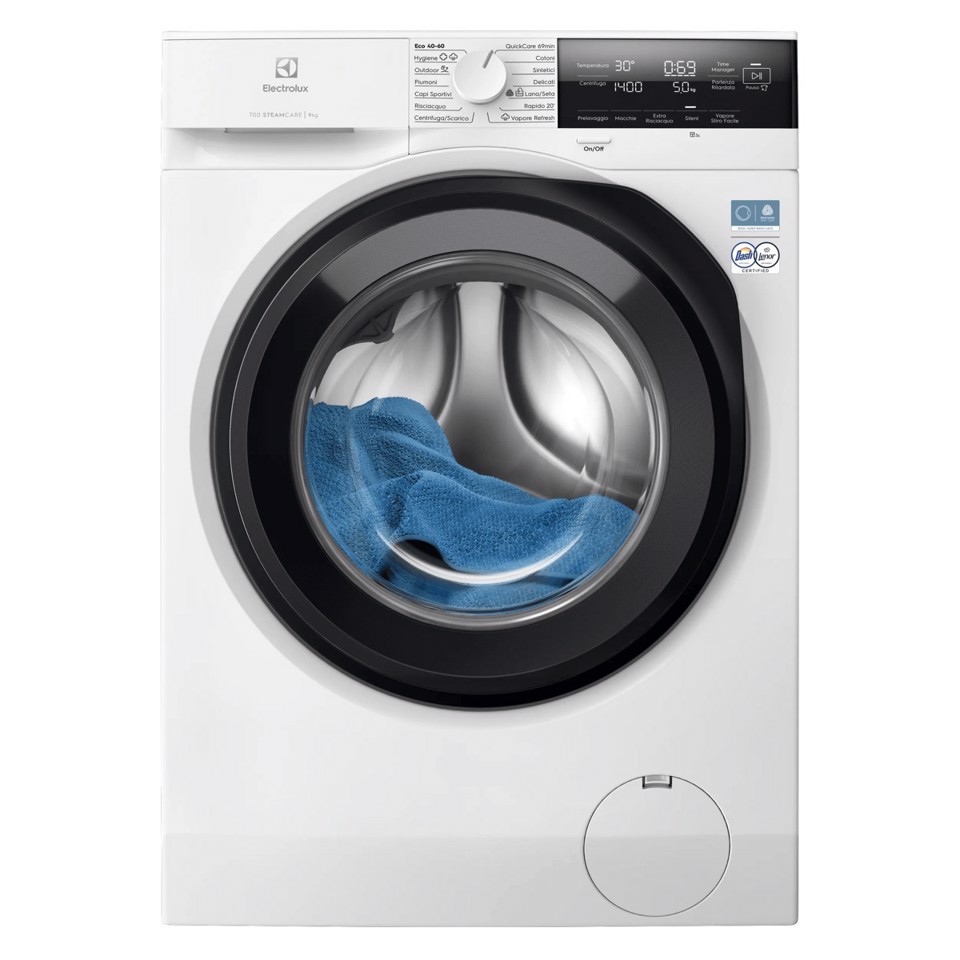 Electrolux Lavatrice Carica Frontale 9 Kg Classe A-20% 1400 Giri EW7F39 MADE IN EUROPE