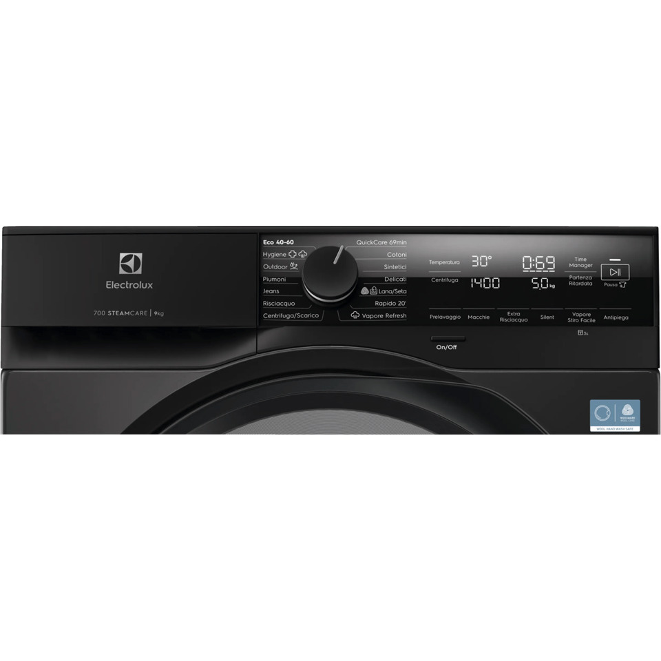 Electrolux Lavatrice Carica Frontale 9 Kg Classe A-20% 1400 Giri MADE IN ITALY EW7F49DG