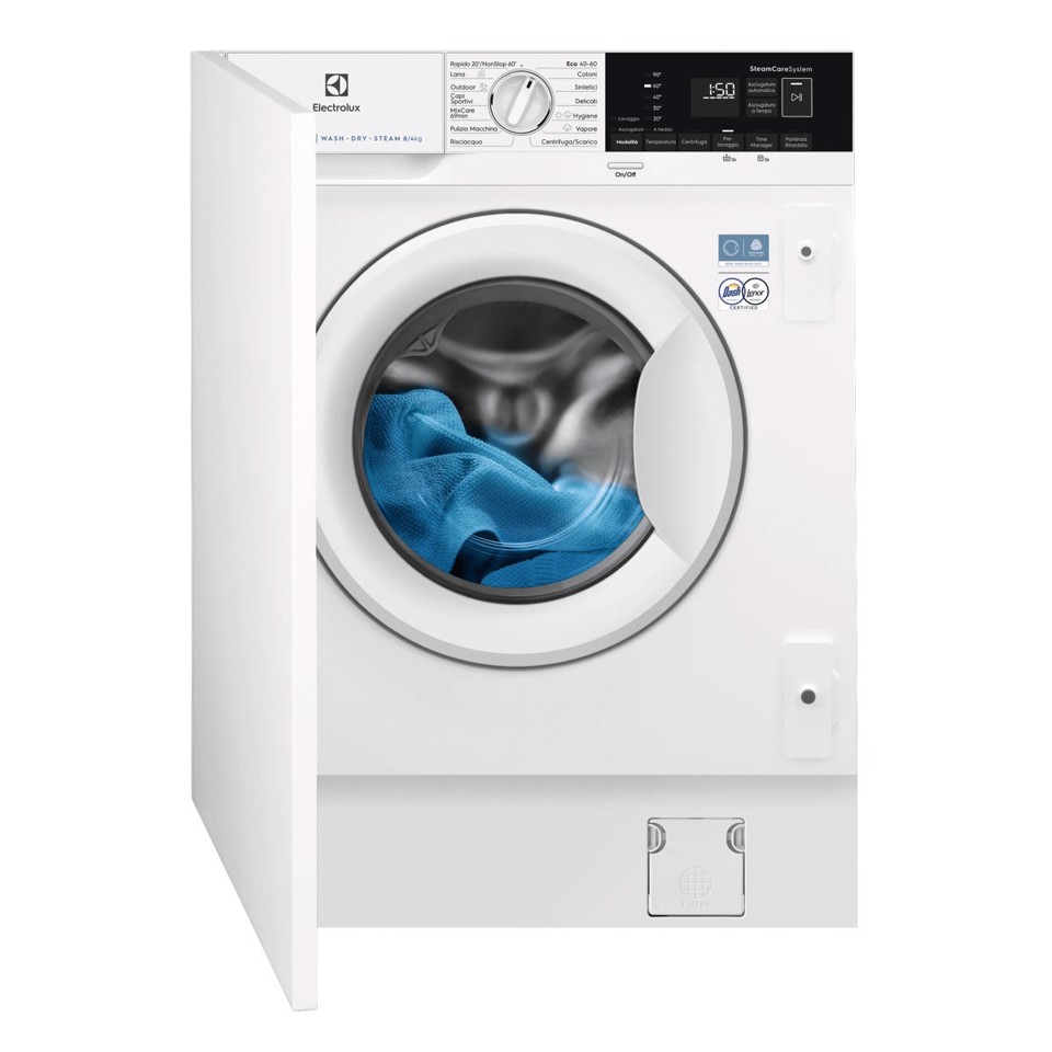 Electrolux Lavatrice Incasso Wd 7+4 Kg Classe D/B 1600 Giri MADE IN ITALY EW7W84BDBI