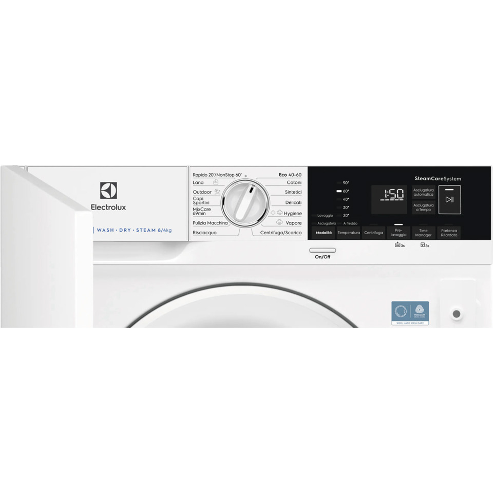 Electrolux Lavatrice Incasso Wd 7+4 Kg Classe D/B 1600 Giri MADE IN ITALY EW7W84BDBI