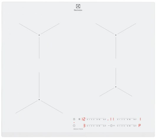 Electrolux LIL61443BW Bianco Da incasso 59 cm Piano cottura a induzione 4 Fornello(i)