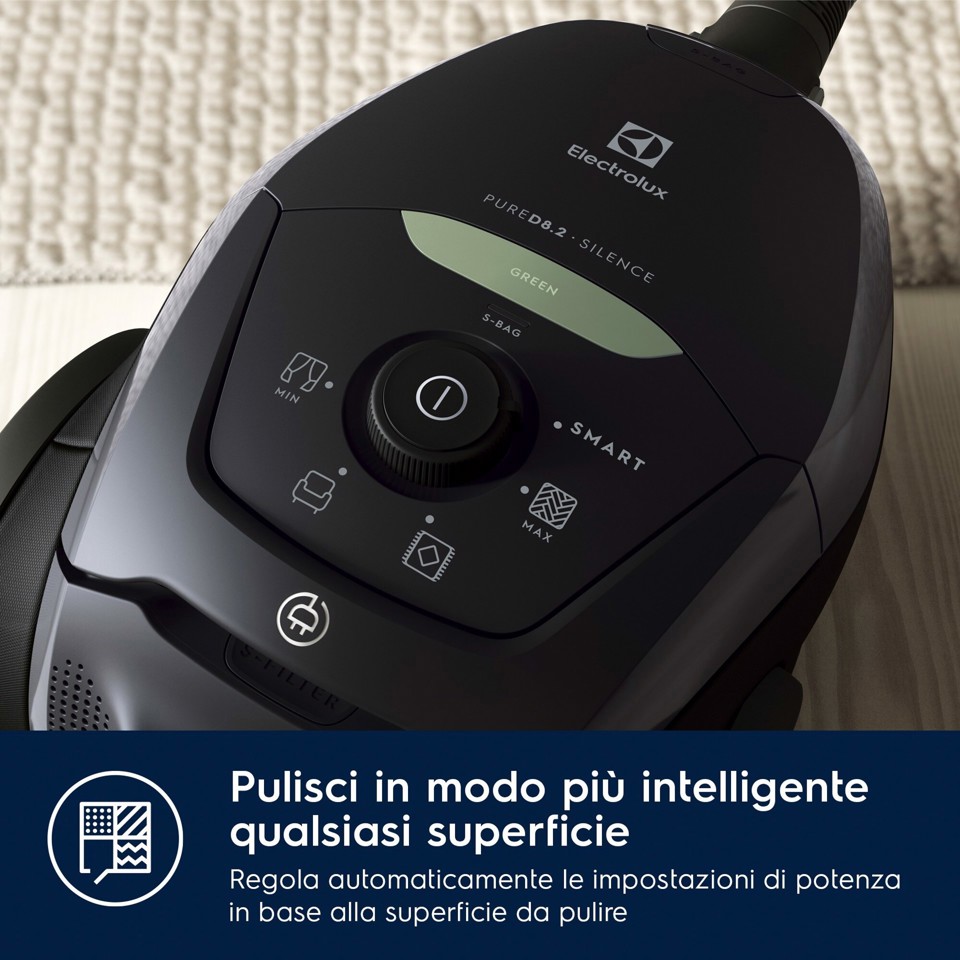Electrolux PD82-GREEN Aspirapolvere con sacco Pure D8 GREEN
