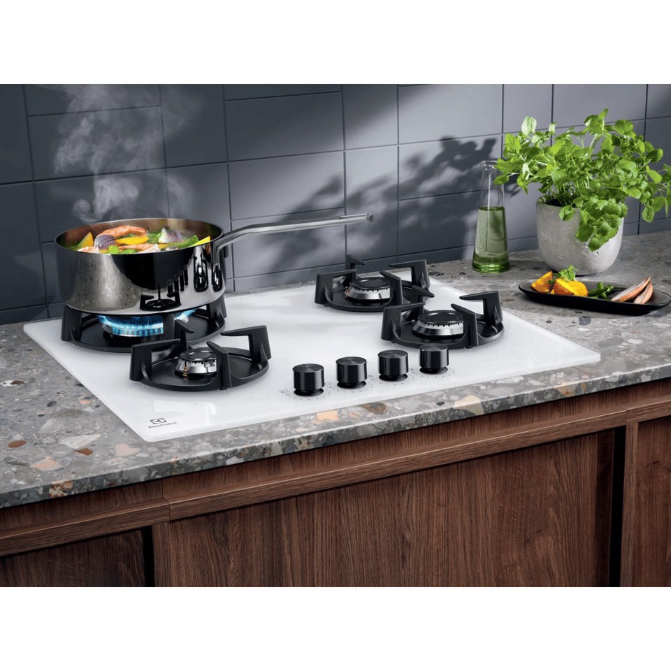 Electrolux Piano Gas Comandi Frontali 60 Cm EGG64272W