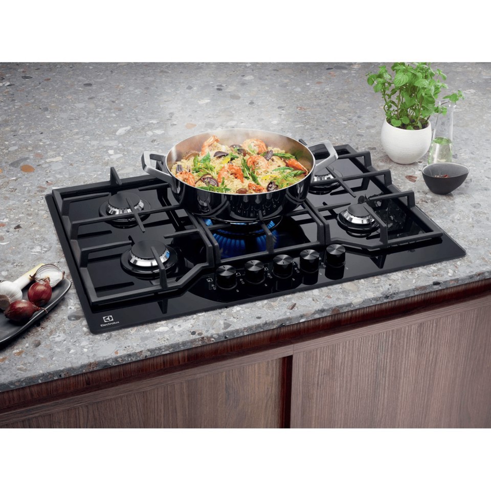 Electrolux Piano Gas Comandi Frontali 75 Cm EGG7536K