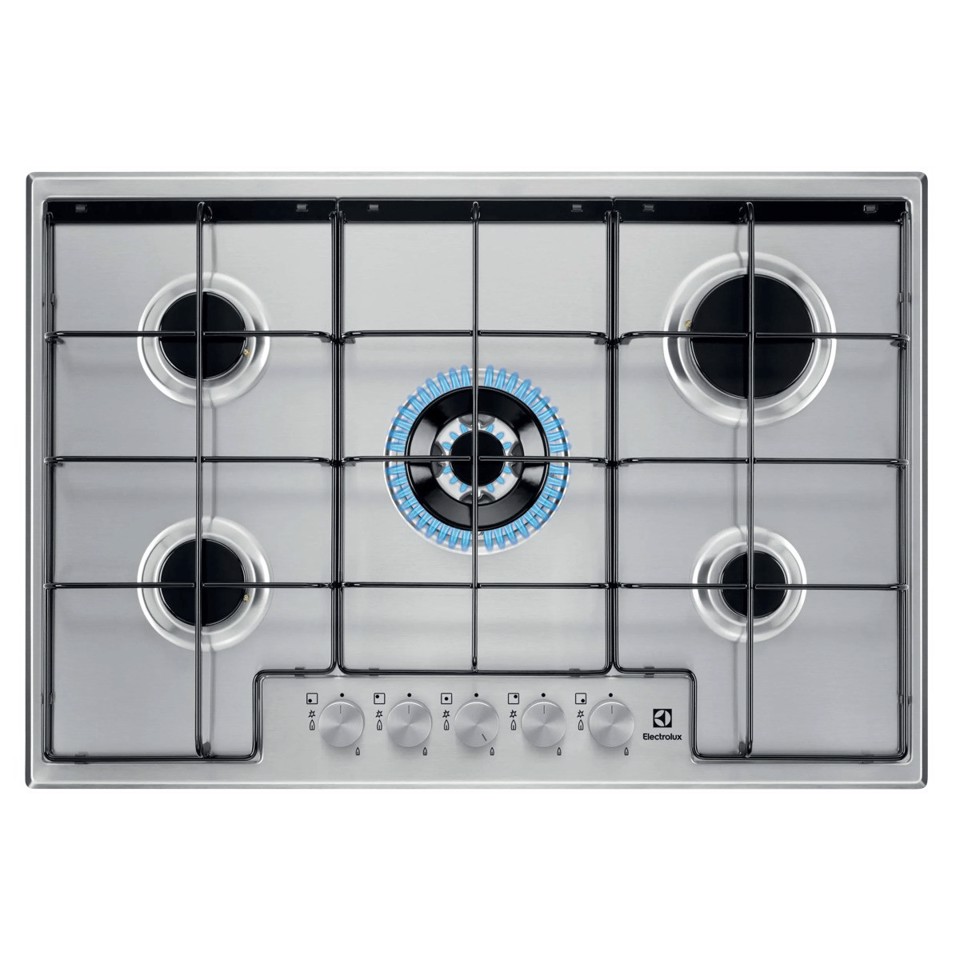 Electrolux Piano Gas Comandi Frontali 75 Cm MADE IN ITALY EGS7534X