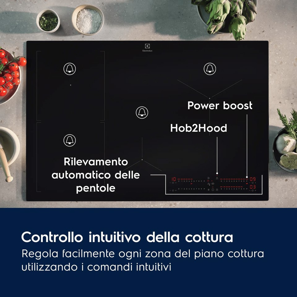 Electrolux Piano Induzione Sense Boil 60 Cm KIS62453I MADE IN EUROPE