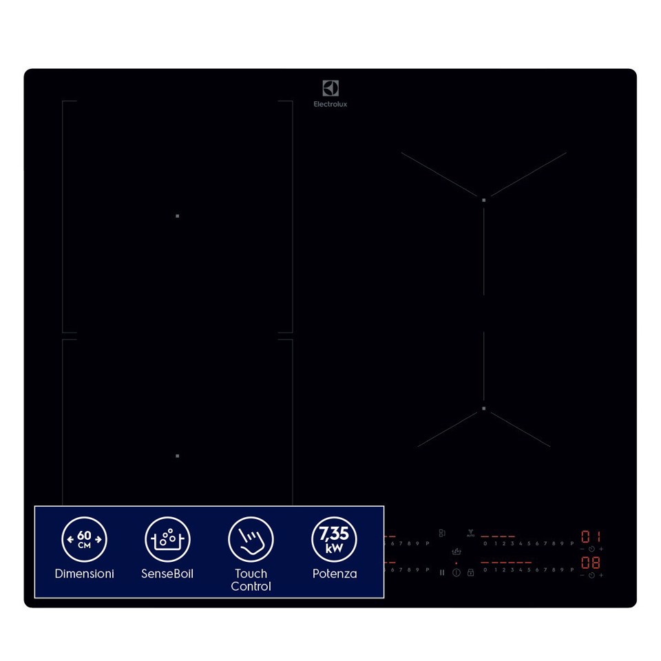 Electrolux Piano Induzione Sense Boil 60 Cm KIS62453I MADE IN EUROPE