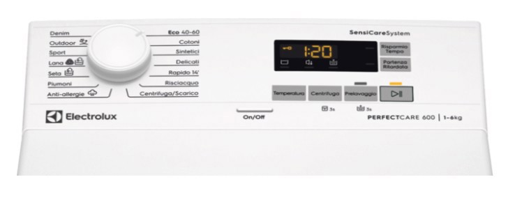 Electrolux SensiCare 600 EW6T526B lavatrice Caricamento dall'alto 6 kg 1151 Giri/min Bianco
