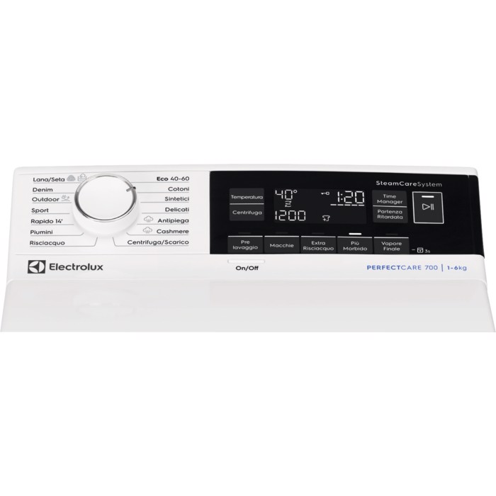 Electrolux SensiCare 600 Lavatrice a carica dall'alto serie 700 SteamCare 6 kg