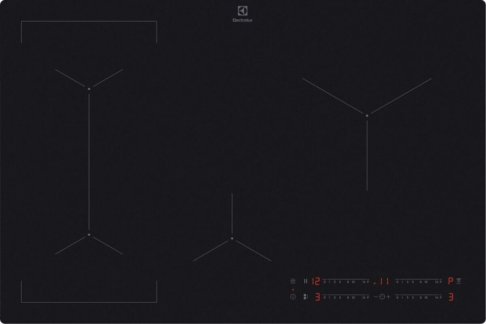 Electrolux Serie 600 PIANO INDUZIONE BRIDGE MATT 80 CM EIV83443CT MADE IN EUROPE