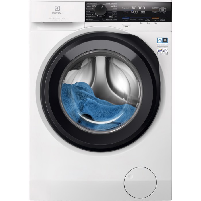 Electrolux Serie 700 EW7W495G lavasciuga Libera installazione Caricamento frontale Bianco D