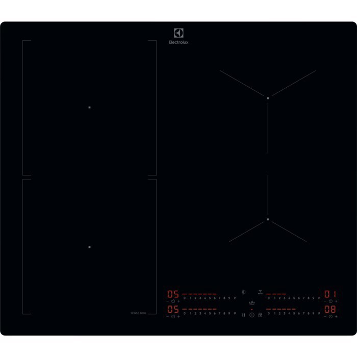 Electrolux Serie 700 KIS62453I Nero Da incasso 58 cm Piano cottura a induzione 4 Fornello(i)