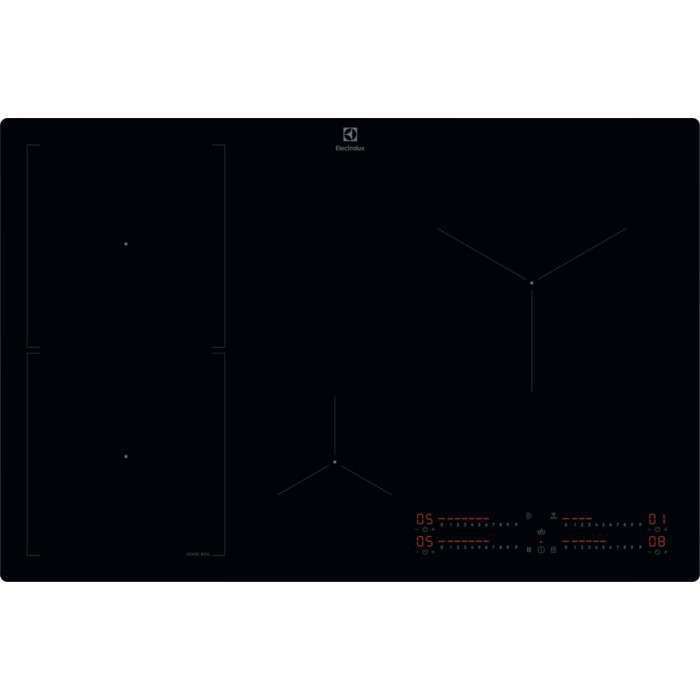 Electrolux Serie 700 KIS82453I Nero Da incasso 77 cm Piano cottura a induzione 4 Fornello(i)