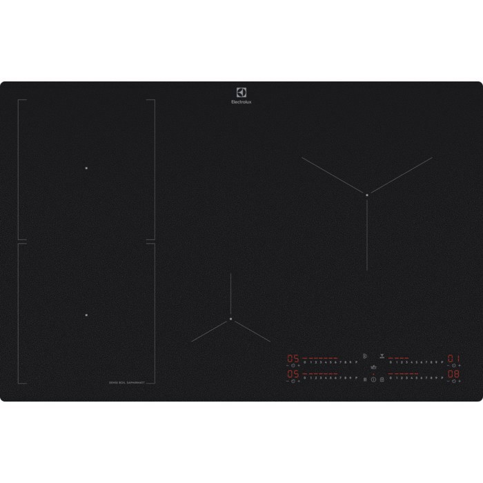 Electrolux Serie 700 KIS82453IZ Nero Da incasso 80 cm Piano cottura a induzione 4 Fornello(i)