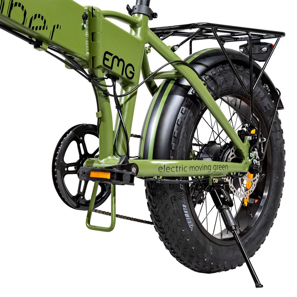 EMG Fat Bike Bomber 250W con telaio 17" foldable, ruota 20", Freni a disco a/p, Cambio Shimano e batteria 10Ah