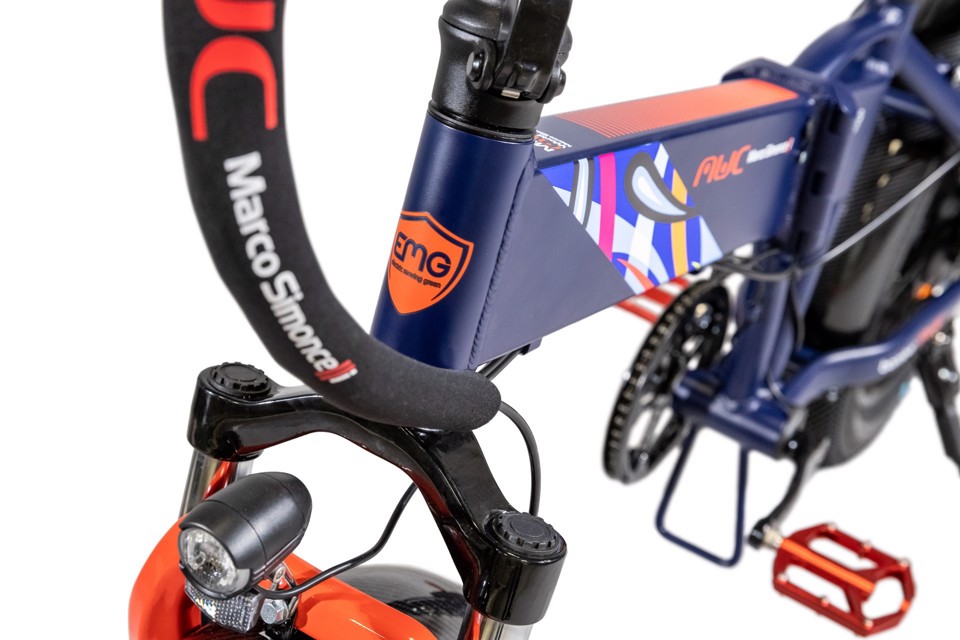 EMG Fat Bike Bomber MWC con telaio pieghevole 17", ruota 20", Cambio Shimano, Motore 250W, batteria 48V 10Ah