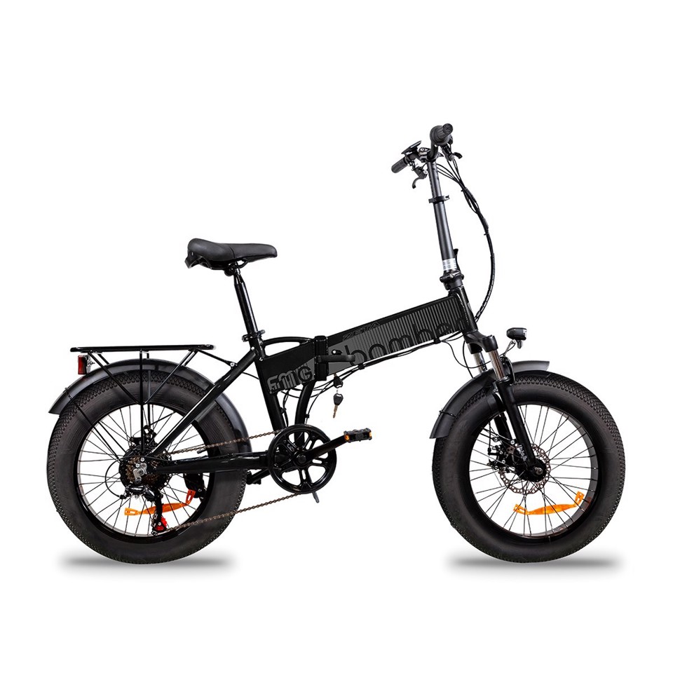 EMG Bici Elettrica  Fat Bike Bomber ZETA telaio 17", ruota 20", freni a disco, Motore 250W, Batteria 48V 10Ah, Cambio Shimano