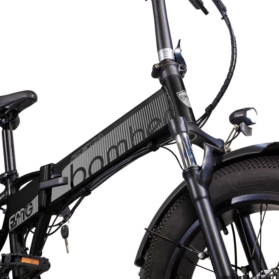 EMG Bici Elettrica  Fat Bike Bomber ZETA telaio 17", ruota 20", freni a disco, Motore 250W, Batteria 48V 10Ah, Cambio Shimano