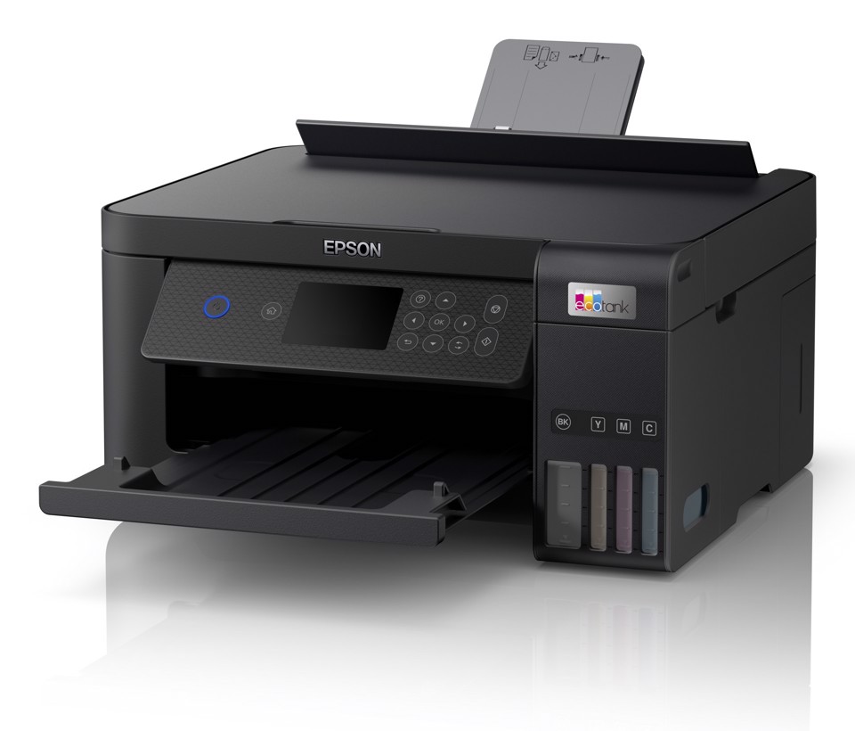 Epson EcoTank ET-2850 stampante multifunzione inkjet 3-in-1 A4, serbatoi ricaricabili alta capacità, 5 flaconi inclusi pari a 14000pag B/N 5200pag colore, Wi-FI Direct, USB