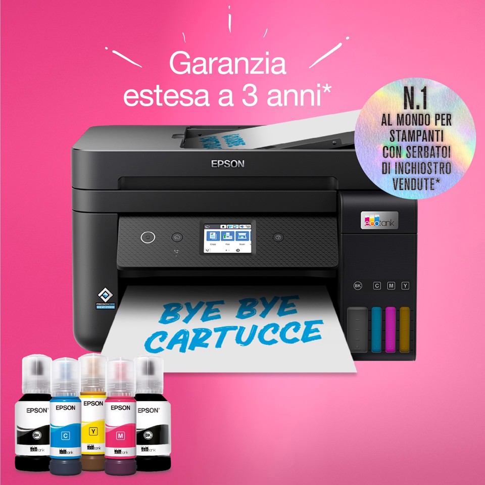 Epson EcoTank ET-4800 stampante multifunzione a serbatoio