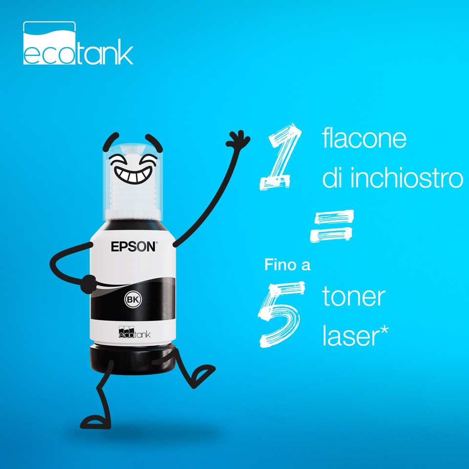 Epson Flacone di inchiostro a pigmenti nero EcoTank 111
