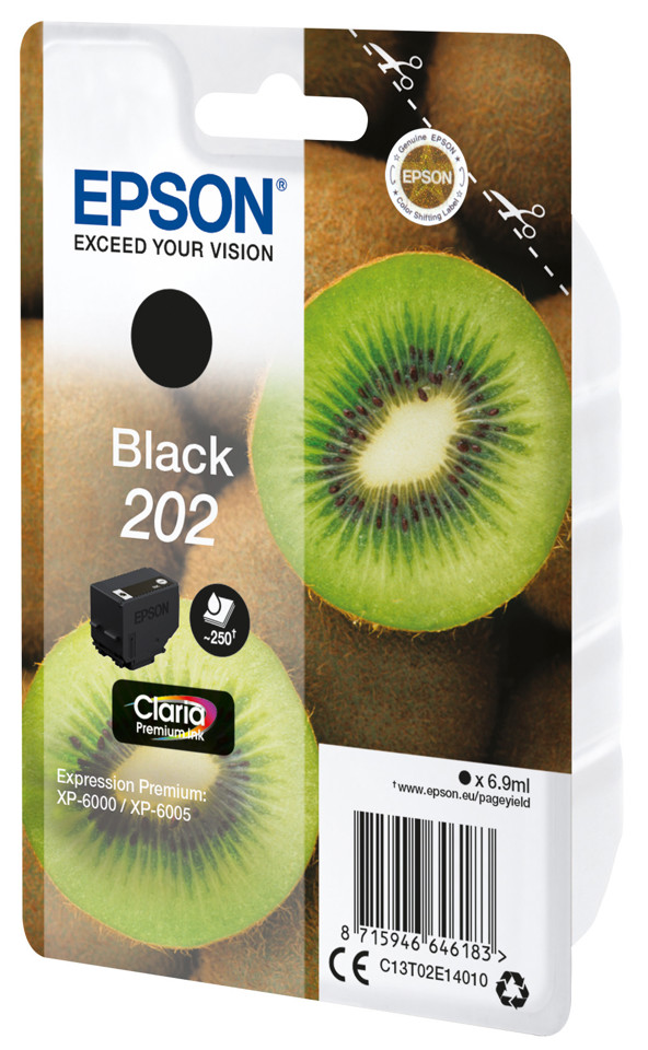 Epson 202 Kiwi cartuccia inchiostro originale nero 1pz