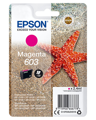 Epson 603 stella marina cartuccia inchiostro originale magenta 1pz