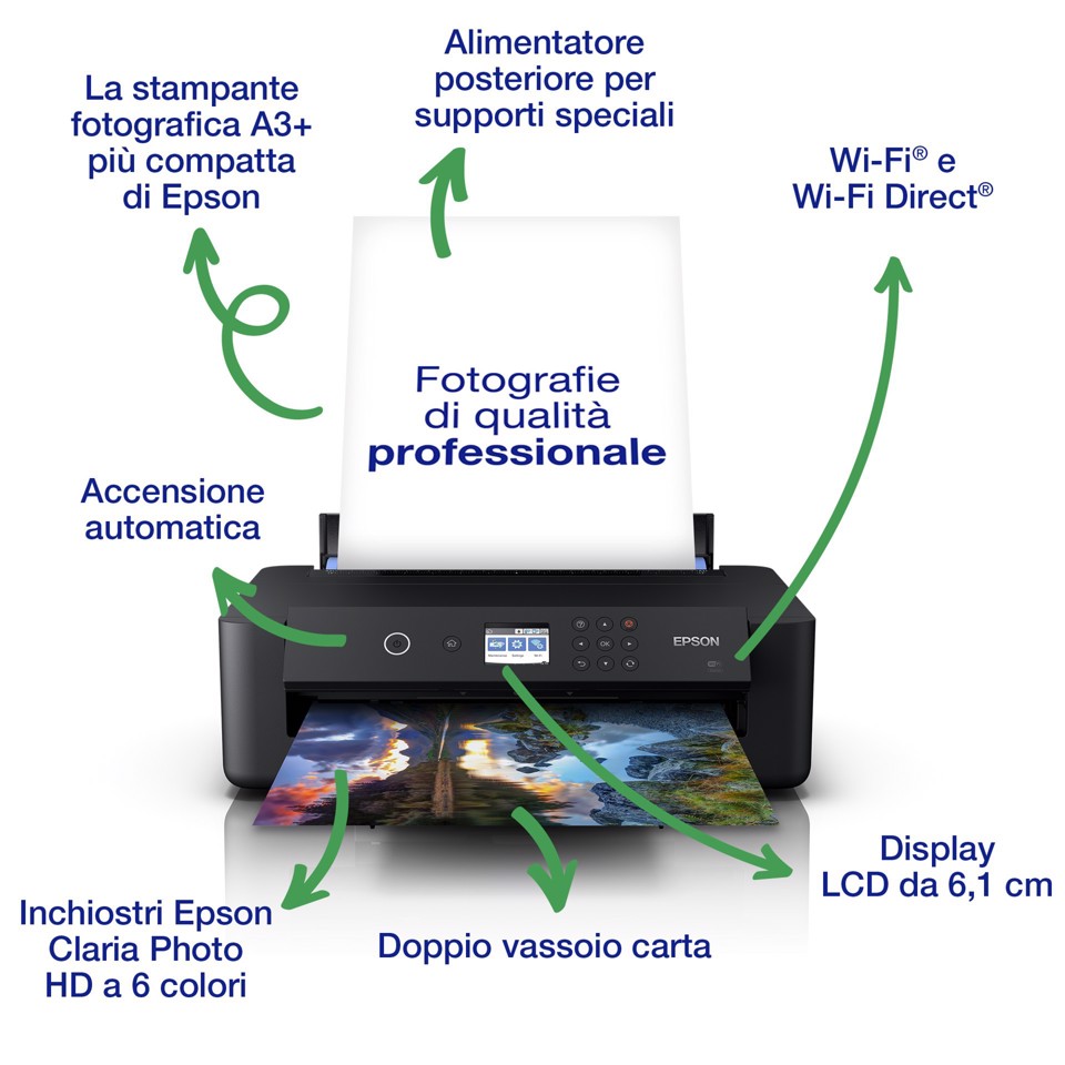 Epson Stampante inkjet wireless A3+ Expression Photo HD XP-15000