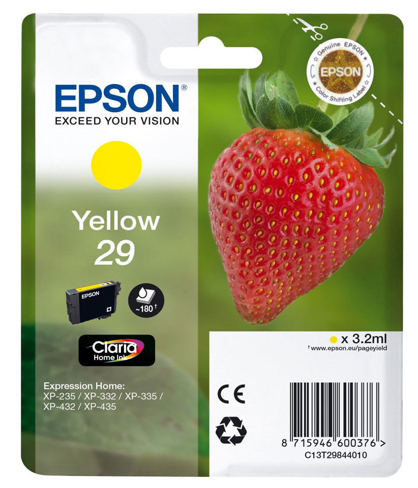 Epson 29 fragola cartuccia inchiostro originale giallo 1pz