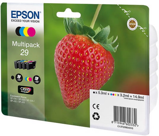 Epson Strawberry Multipack (4 colori) T29 Claria