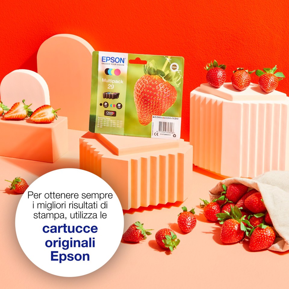 Epson Strawberry Singlepack Black 29XL Claria Home Ink
