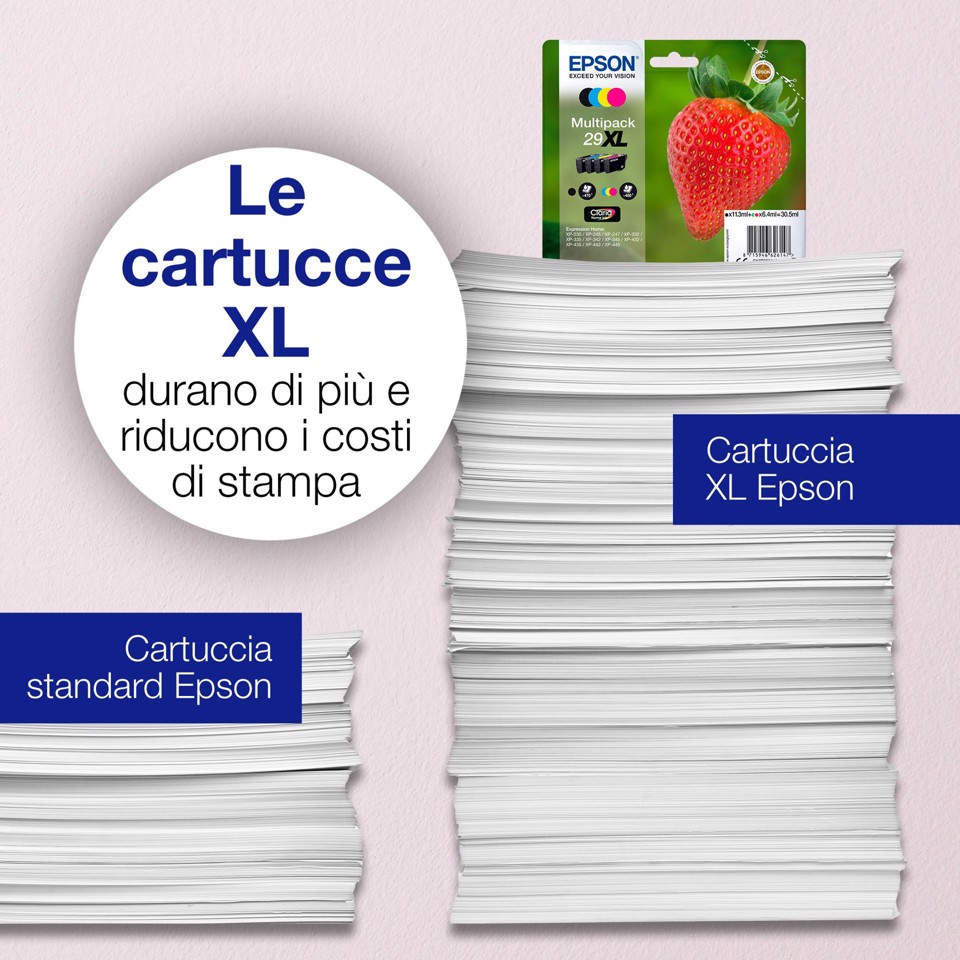 Epson Strawberry Singlepack Black 29XL Claria Home Ink