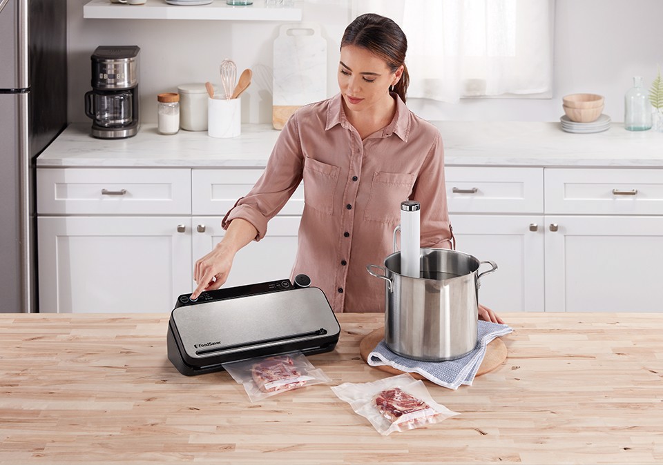 FoodSaver VS3190X macchina per sottovuoto Nero, Acciaio inox