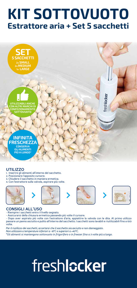 Freshlocker XDFLSP09 macchina per sottovuoto Bianco