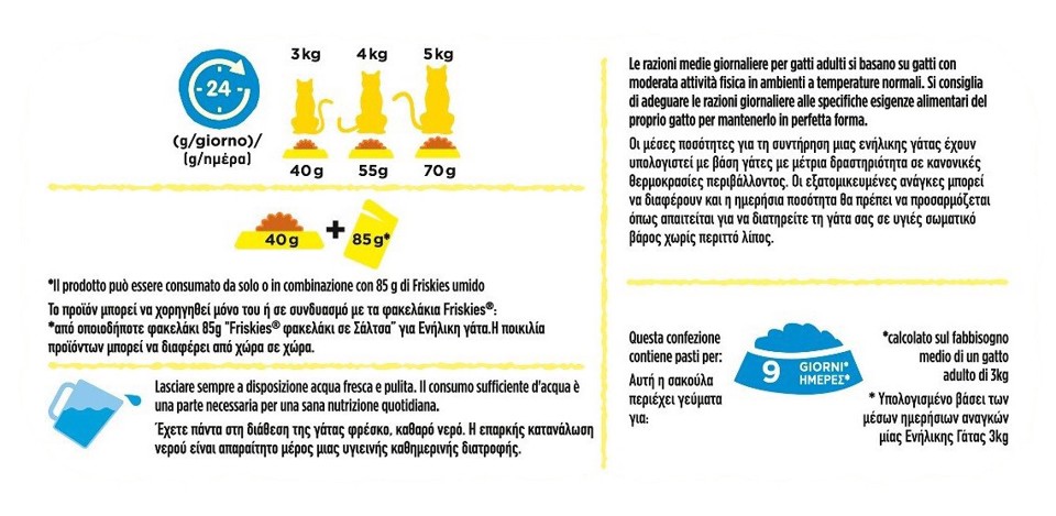 Friskies 12497324 Crocchette per gatto Adulto con un gustoso mix di Salmone, Tonno e Verdure 375 g