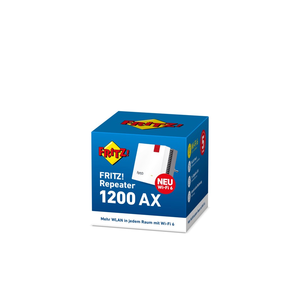 FRITZ!Repeater 1200 AX 2400 Mbit/s Bianco