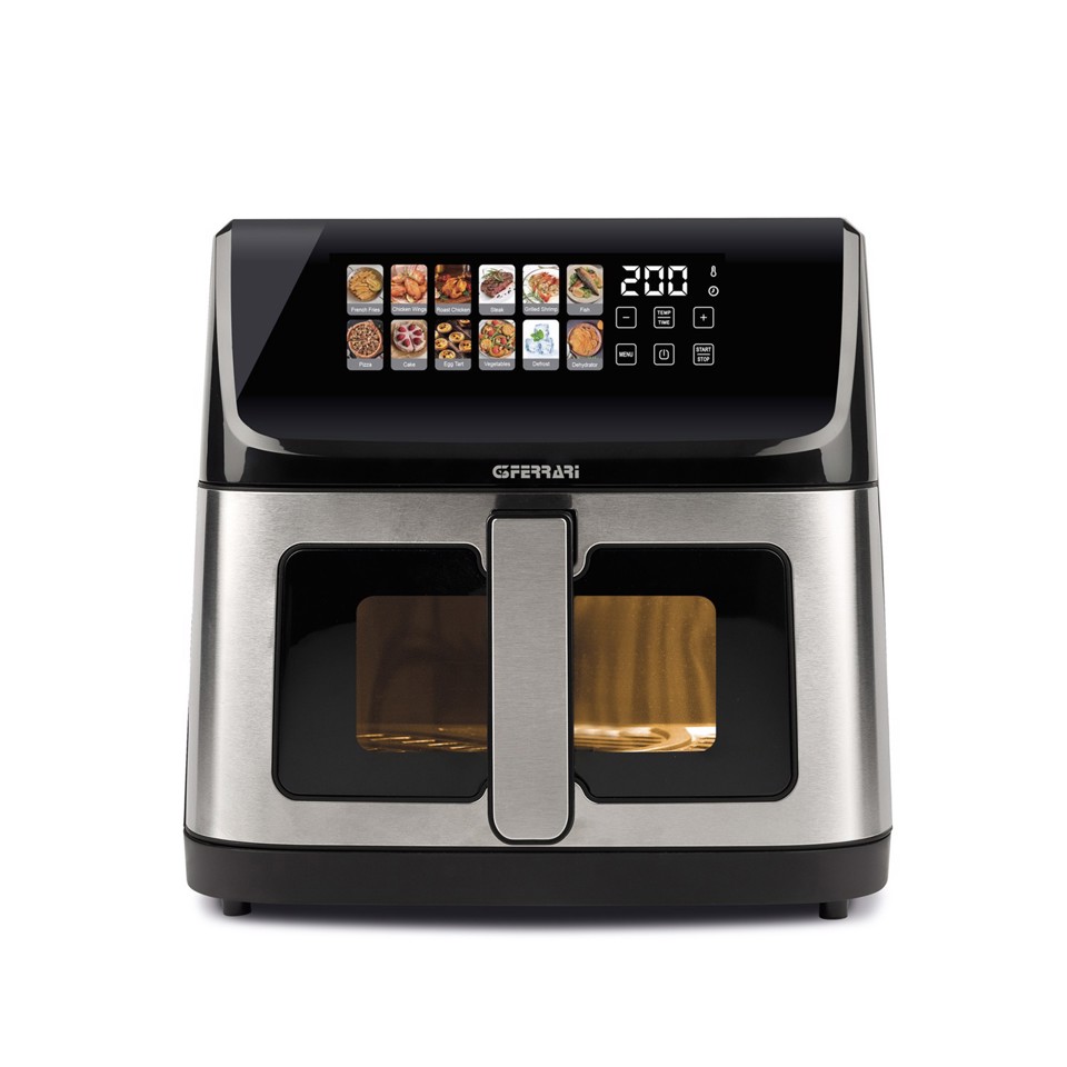 G3 Ferrari Friggisano 10 e Lode Singolo 10 L 2300 W Friggitrice ad aria calda Nero, Acciaio inox