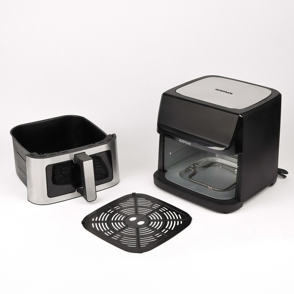 G3 Ferrari Friggisano 10 e Lode Singolo 10 L 2300 W Friggitrice ad aria calda Nero, Acciaio inox