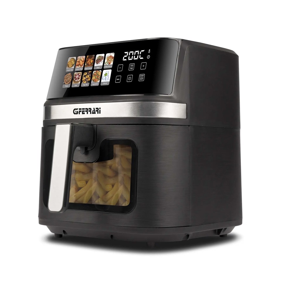 G3 Ferrari Friggisano 8L Singolo 1700 W Friggitrice ad aria calda Nero