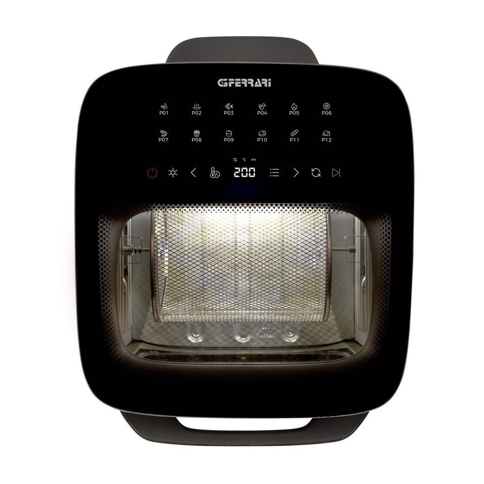 G3 Ferrari Friggisano LUX 13 Singolo 13 L Indipendente 1800 W Friggitrice ad aria calda Nero, Acciaio inox