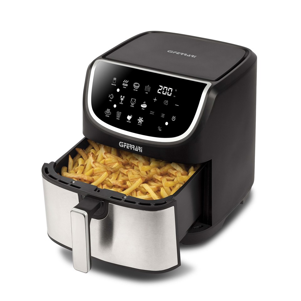 G3 Ferrari G10191 Singolo 8 L 2200 W Friggitrice ad aria calda Nero, Acciaio inox