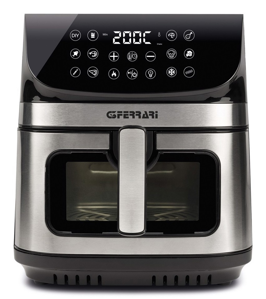 G3 Ferrari G10215 friggitrice Singolo 9 L Indipendente 2200 W Friggitrice ad aria calda Nero, Acciaio inox