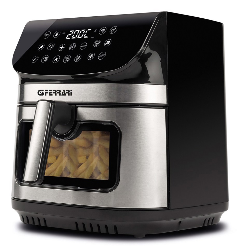 G3 Ferrari G10215 friggitrice Singolo 9 L Indipendente 2200 W Friggitrice ad aria calda Nero, Acciaio inox