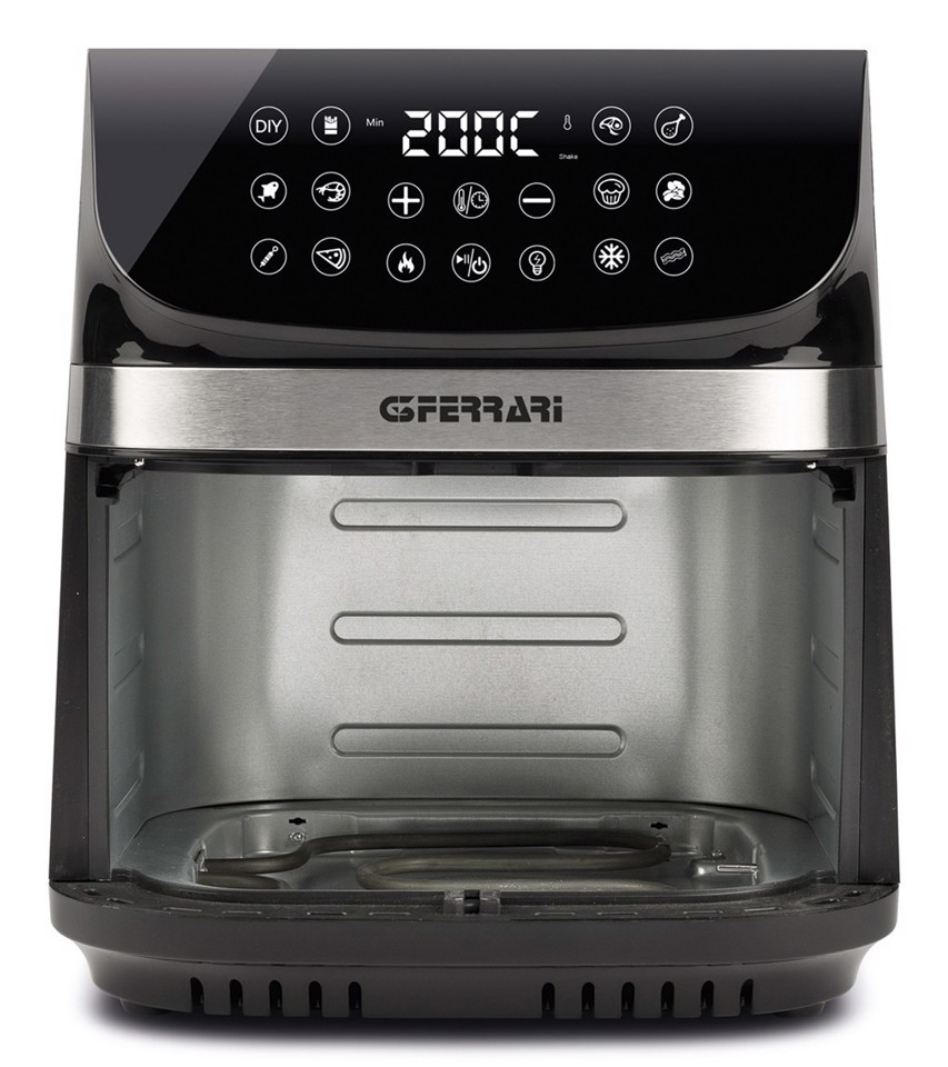 G3 Ferrari G10215 friggitrice Singolo 9 L Indipendente 2200 W Friggitrice ad aria calda Nero, Acciaio inox
